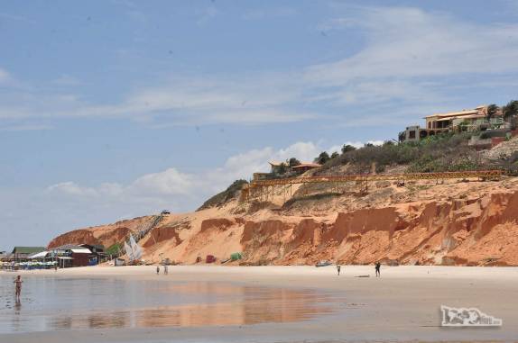 Chegando a Canoa Quebrada, no litoral do Ceará